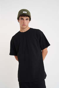 WAFFLE SUP TEE BLACK