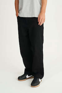 Mens Pants: BLOCK DENIM EMB PANT/ALTA BLACK WASH