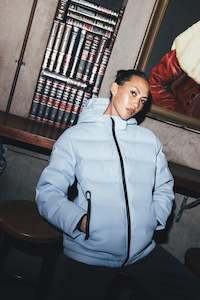 Womens Down Jackets: WMNS SUPERDOWN JKT MIST BLUE