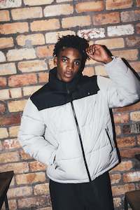 Mens Down Jackets: MENS DUO PUFFER JKT BLACK/FOSSIL