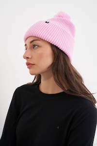 Womens Accessories: OVERSIZED POMPOM BEANIE BON BON