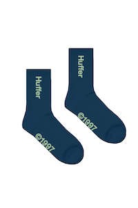 Mens Accessories: HFR RIB SOCK/COPY NAVY
