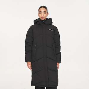 WMNS LONGLINE PUFFER JKT BLACK