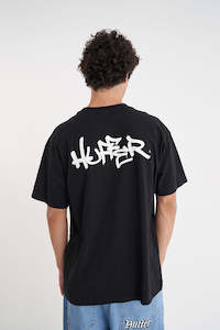 Mens: BLOCK TEE 220/ETCHING BLACK