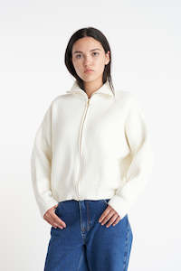 MIKA KNIT CARDIGAN CHALK