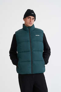 MENS STREET PUFFER VEST DEEP EMERALD