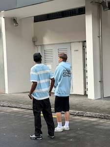 MENS SATURDAY HOOD/VERT ICE BLUE