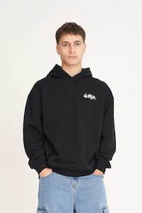 Mens Hoods Crews: MENS SATURDAY HOOD/ETCHING BLACK