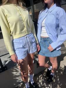 CRUISE SKIPPER SHORT ICE BLUE STRIPE