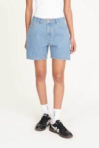 Womens Shorts: VINTAGE DENIM SHORT DRIFT BLUE