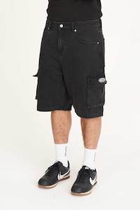 XTRA BAGGY CARGO SHORT BLACK WASH