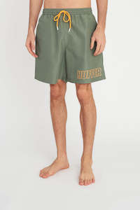 Shorts: STAPLE TRUNK/OUTLINED KHAKI