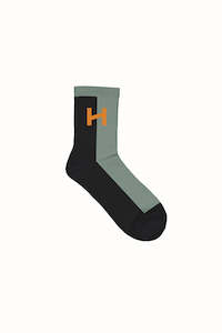 MISSIONS PERFORMANCE SOCK BLACK/JADE