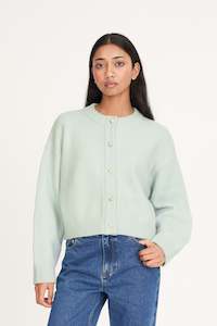 ELLE CROP CARDIGAN MINT