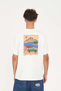 T Shirts: SUP TEE 190/IN TENTS CHALK