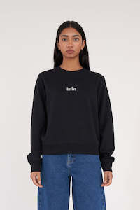 WMNS SLOUCH CREW/ANGELS BLACK