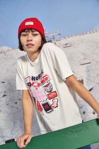 CLASSIC TEE 190/TRAIL MIX CHALK