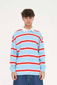 STRIPE GRAND RUGBY BLUE/POPPY