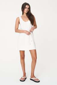 Dresses: CAPRI COAST MINIDRESS CHALK