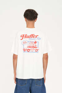 Mens T Shirts: BLOCK TEE 220/GAS IT CHALK