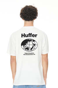 New Zealandness: MENS SUP TEE/HUFFER GLOBAL WHITE