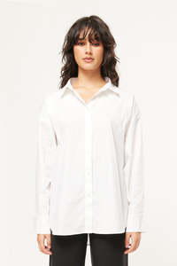 Womens Shirts: POPPY DAY SHIRT WHITE