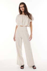 Womens Tops: LIN-IN MEADOW TOP NATURAL