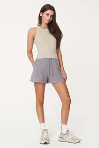 Womens Tops: CLASSIC RIB TANK DUNE