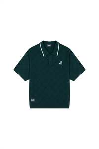 Mens Shirts: TRUE KNIT POLO GOLF GREEN