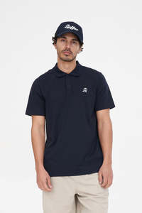 Mens Shirts: TECH CLASSIC SS POLO NAVY