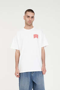 BLOCK TEE 220/MOTLEY STACK CHALK