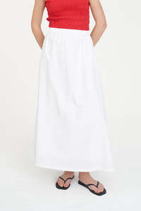 Womens: ABBI MAXI SKIRT WHITE
