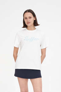 Womens T Shirts: CLASSIC TEE 170/PAR 97 CHALK