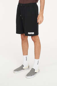 Shorts: TRACK SHORT/BRICKS BLACK