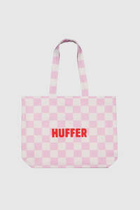 CLASSIC BEACH TOTE/GRIND PINK/WHITE