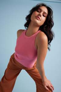 Knitwear: DUSK KNIT TANK CAMELLIA