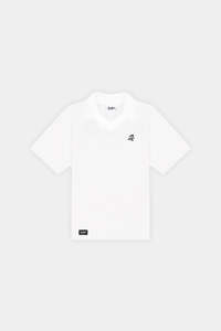 WOMENS TECH BIRDIE SS POLO CHALK