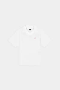 WOMENS BIRDIE SS POLO/PAR 97 CHALK/PETAL
