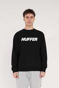 MENS TRUE CREW/OUTLINE BLACK