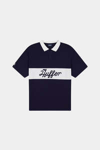 Mens Shirts: PAR LINE SS POLO NAVY/CHALK