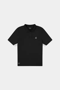 TECH PANEL SS POLO BLACK/CHALK