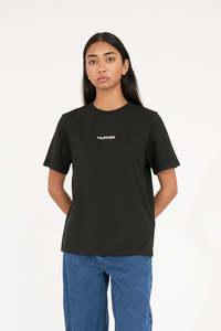 Womens T Shirts: ESSENTIAL CLASSIC TEE BLACK