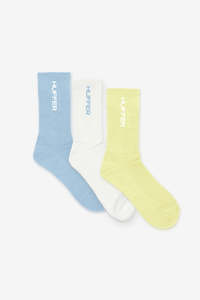 Mens Accessories: HFR RIB SOCK 3 PACK MULTI