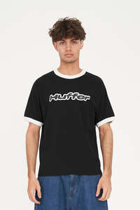 MENS RINGER TEE 220/VERT BLACK