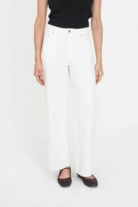 Womens Pants: STRAIGHT TALKER JEAN WHITE