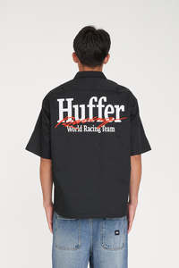 Mens Shirts: UNION SS SHIRT/PITT BLACK