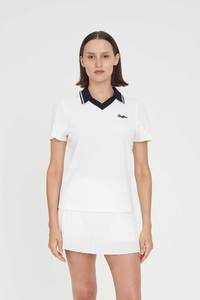 Womens: WOMENS BIRDIE SS POLO CHALK/NAVY