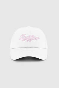 Womens Accessories: GOLF CAP/PAR 97 WHITE/PETAL