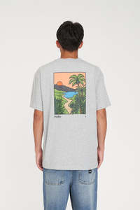 Mens T Shirts: SUP TEE 190/DUSK GREY MARLE