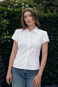 Womens Shirts: LUCY BLOUSE WHITE